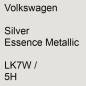 Preview: Volkswagen, Silver Essence Metallic, LK7W / 5H.